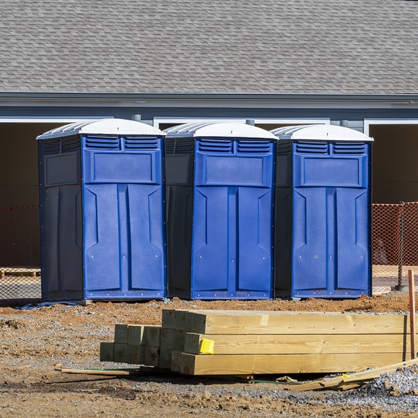 what is the cost difference between standard and deluxe porta potty rentals in Garnet Valley